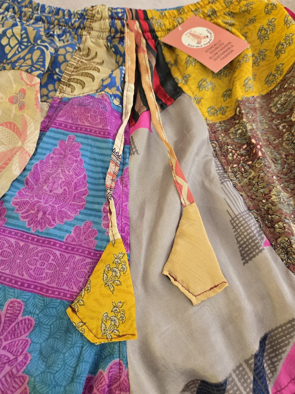 Bohemian Patchwork Pants- Multicolor - Picture 4 of 6